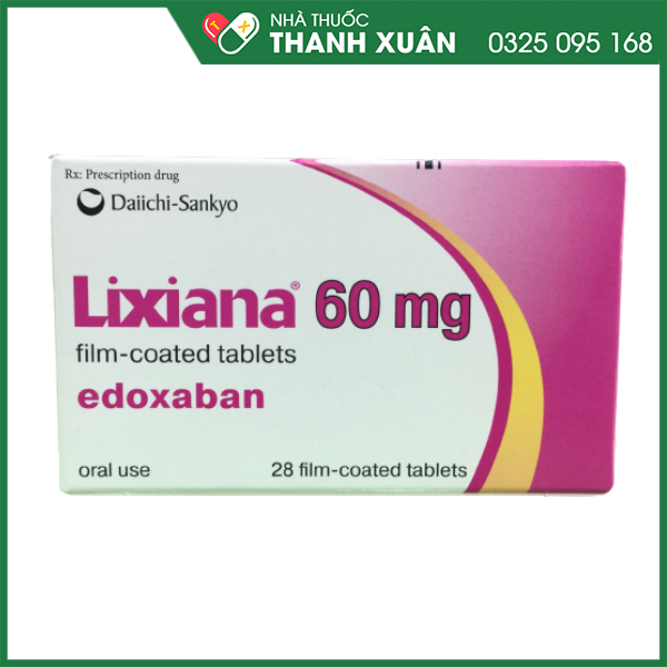 Lixiana 60mg Thuốc ngăn ngừa cục máu đông nghiêm trọng